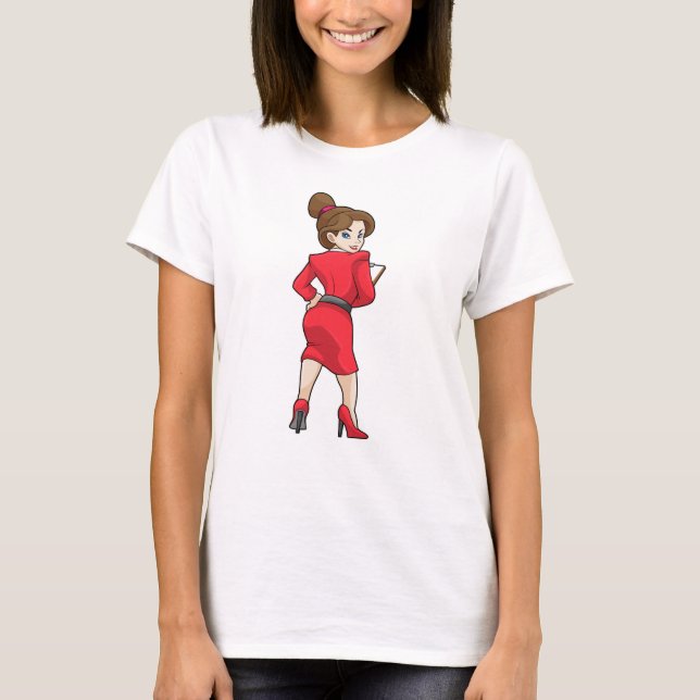 Minister für Kleidung mit hohen Absätzen T-Shirt (Vorderseite)