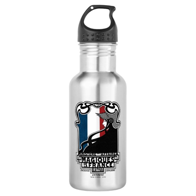 Ministère des Affaires Magiques de la France Logo Edelstahlflasche (Vorderseite)