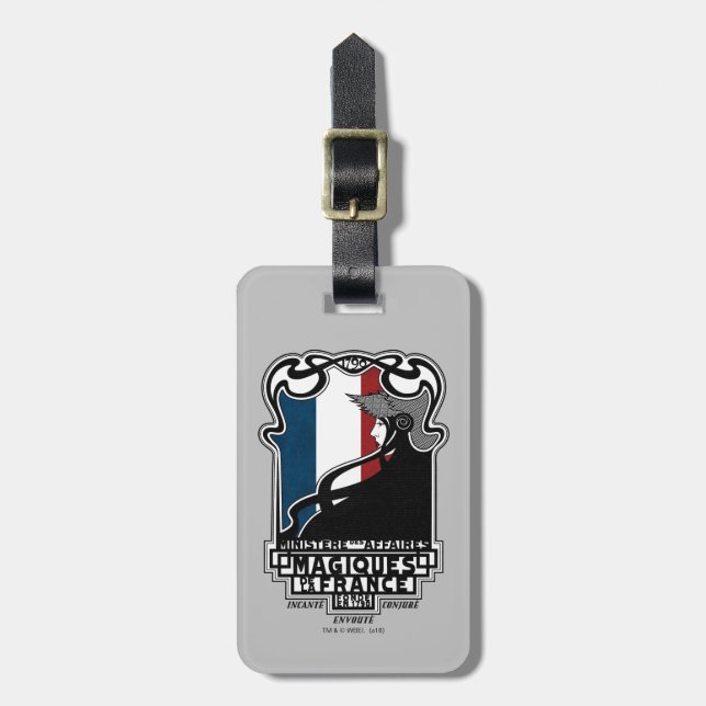 Ministère des Affaires Magiques de la France Logo Gepäckanhänger (Vorderseite vertikal)