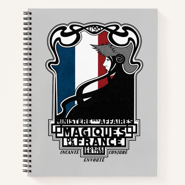 Ministère des Affaires Magiques de la France Logo Notizbuch (Vorderseite)