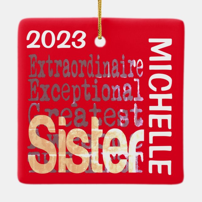 Ministerin Extraordinaire CUSTOM Keramikornament (Rückseite)