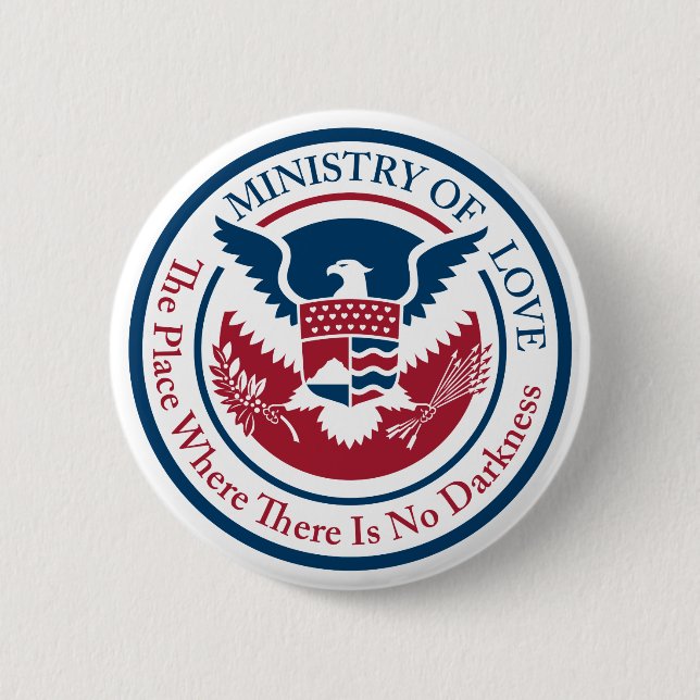 Ministerium der Liebe, offizielles Siegel Button (Vorderseite)