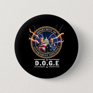 Ministerium für Effizienz Doge Trump Button