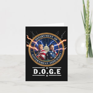 Ministerium für Effizienz Doge Trump Karte
