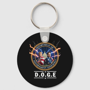 Ministerium für Regierungseffizienz Doge Trump 47  Schlüsselanhänger