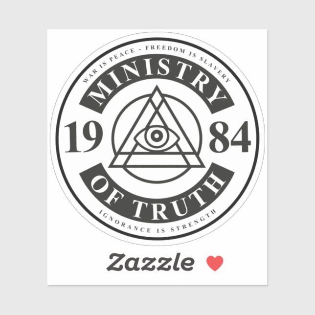 Ministerium für Wahrheit Aufkleber (Blatt)