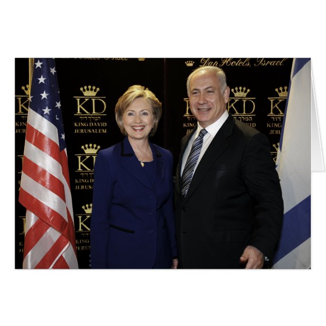 Ministerpräsident Netanjahu mit Hillary Clinton (Vorderseite (Horizontal))