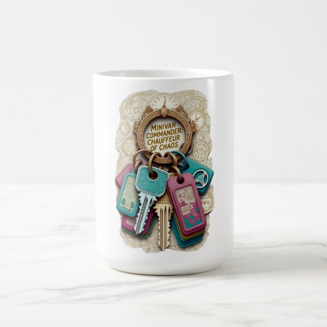 Minivan Commander T Shirt, Chauffeur of Chaos Mug (Centre)