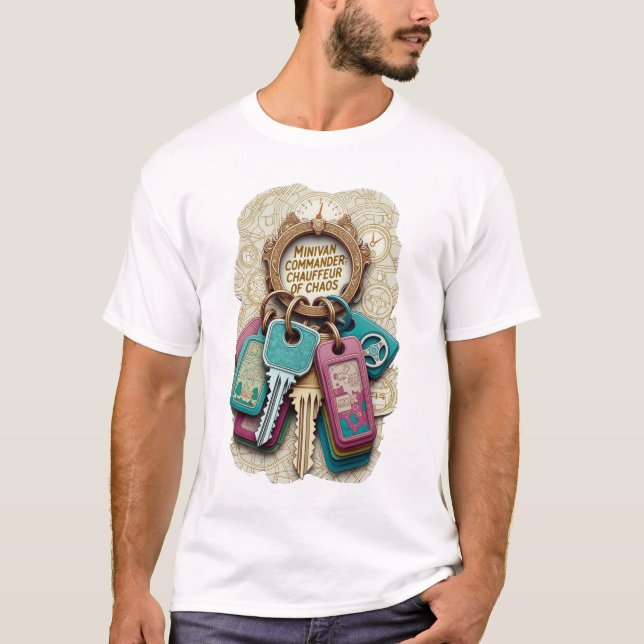 Minivan Commander T Shirt, Chauffeur of Chaos Mug T-Shirt (Vorderseite)