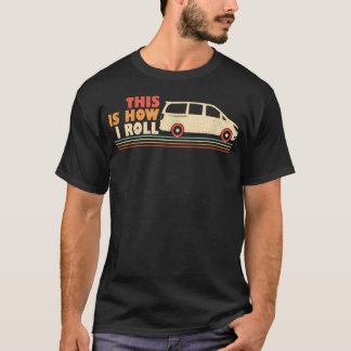 Minivan-Väter Lustiger Spruch Vater fährt Minivan T-Shirt