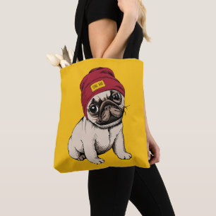 Miniwelpen-Hipster-Mops Tasche