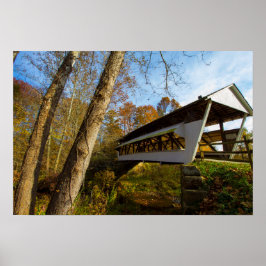 Mink Hollow Covered Bridge, Fairfield Landkreis, O Poster