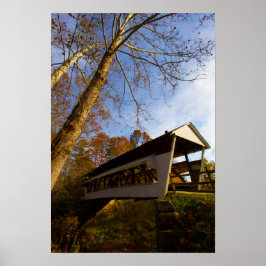 Mink Hollow Covered Bridge, Fairfield Landkreis, O Poster