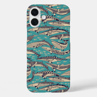 Minkwale blau iPhone 16 plus hülle