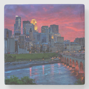 Minneapolis-Augen-Süßigkeit Steinuntersetzer