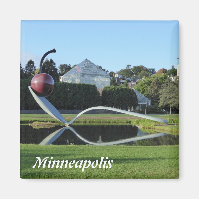 Minneapolis Cherry und Spoonbridge Foto Magnet (Vorne)