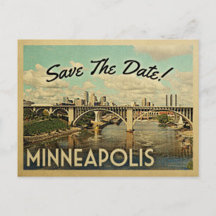 Minneapolis Enregistrer La Date Cartes Postales Vi