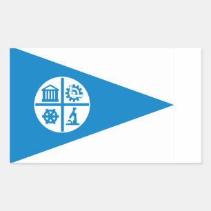 Minneapolis-Flagge Rechteckiger Aufkleber