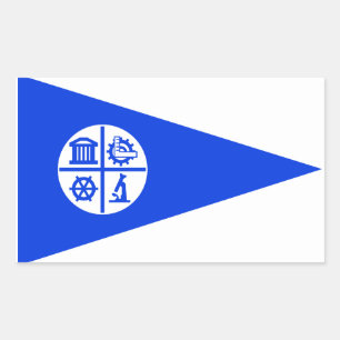 Minneapolis-Flagge Rechteckiger Aufkleber
