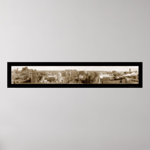 Minneapolis Manganskyline-Foto 1911 Poster