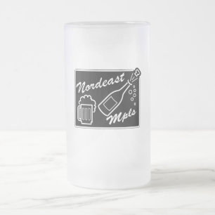 Minneapolis Mattglas Bierglas