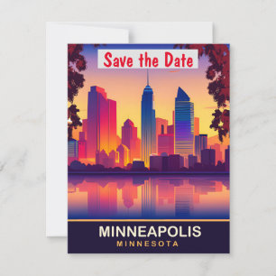 Minneapolis, Minnesota, Carte postale de voyage, 