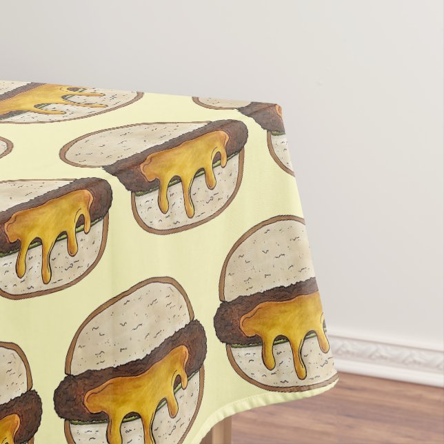 Minneapolis Minnesota Jucy Lucy Cheeseburger Tischdecke (Beispiel)