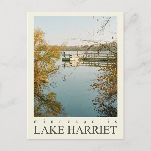 Minneapolis Minnesota | Lake Harriet | 35 mm Film Postkarte (Vorderseite)