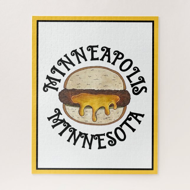 Minneapolis Minnesota MN Juicy Lucy Cheese Burger (Vertikal)