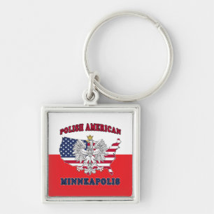 Minneapolis Minnesota Polish Schlüsselanhänger