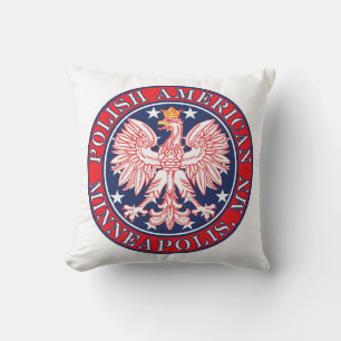 Minneapolis Minnesota Polnischer Adler Kissen