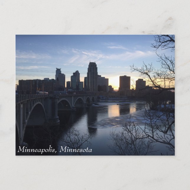 Minneapolis, Minnesota Postkarte (Vorderseite)