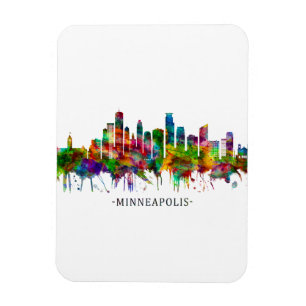 Minneapolis Minnesota Skyline Magnet