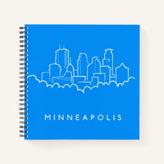Minneapolis, Minnesota Skyline Notizbuch (Vorderseite)