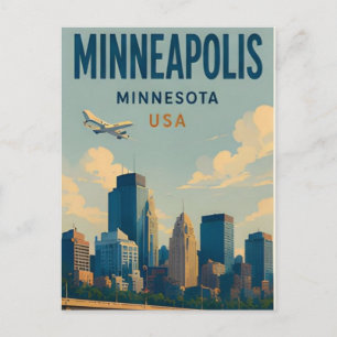 Minneapolis Minnesota USA Seen Reise Stadt Flüsse Postkarte