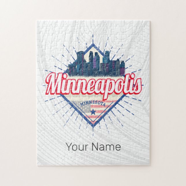 Minneapolis Minnesota USA Skyline Vereinigte Staat (Vertikal)