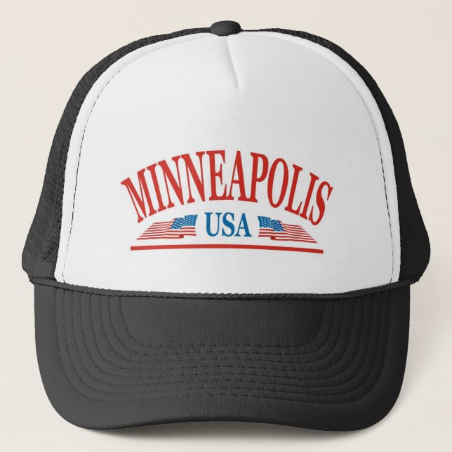 Minneapolis Minnesota USA Truckerkappe (Vorderseite)