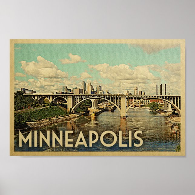 Minneapolis Poster Vintage Parco Civico-Ciani (Vorne)