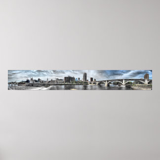 Minneapolis Riverfront, 2,50 m breit, Panorama Poster