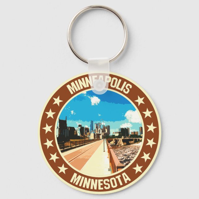 Minneapolis Schlüsselanhänger (Vorderseite)