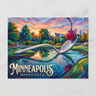 Minneapolis Sculpture Garden Minnesota Postkarte