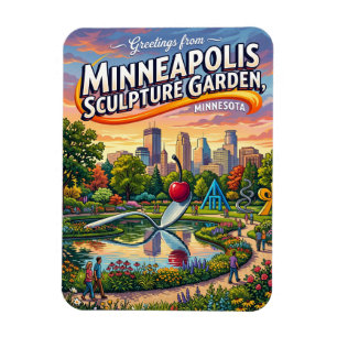 Minneapolis Sculpture Garden USA Magnet