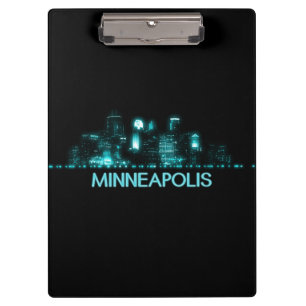 Minneapolis Skyline Klemmbrett