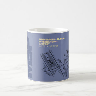 Minneapolis-St. Diagramm Paul-Flughafen-(MSP) Kaffeetasse
