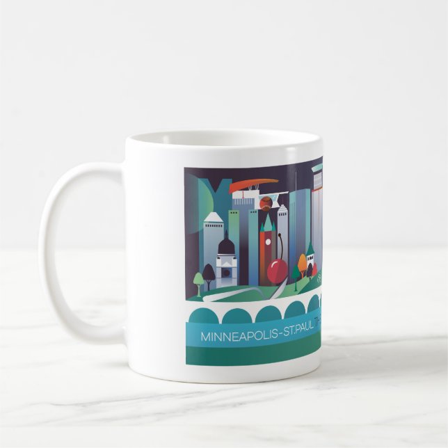 Minneapolis St. Paul 11oz oder 15oz Tasse (Links)