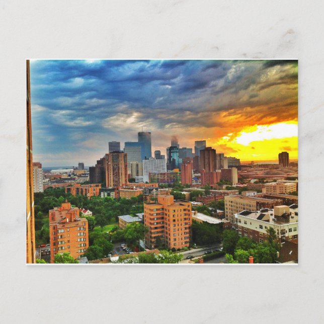 Minneapolis Storm Postkarte (Vorderseite)