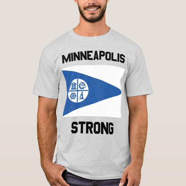 Minneapolis Strong Herren Basic T-Shirt (Vorderseite)