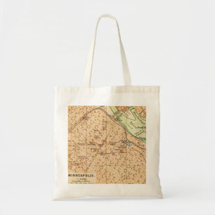 Minneapolis Vintage-Karten-Tasche Tragetasche