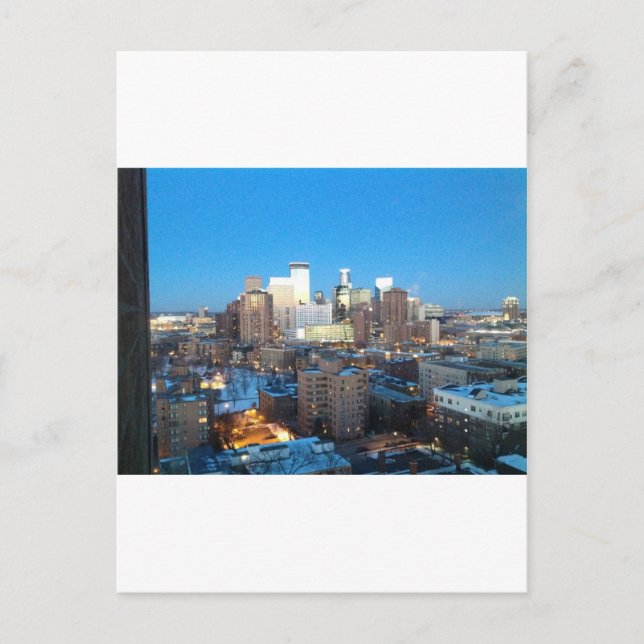 Minneapolis Winter Postkarte (Vorderseite)