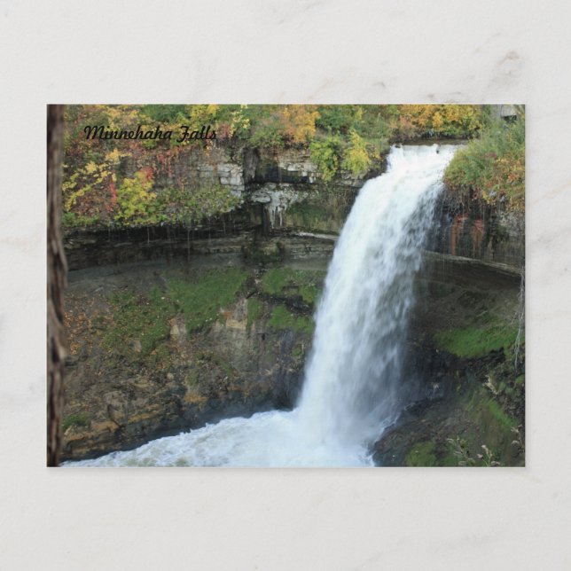 Minnehaha Falls Postkarte (Vorderseite)
